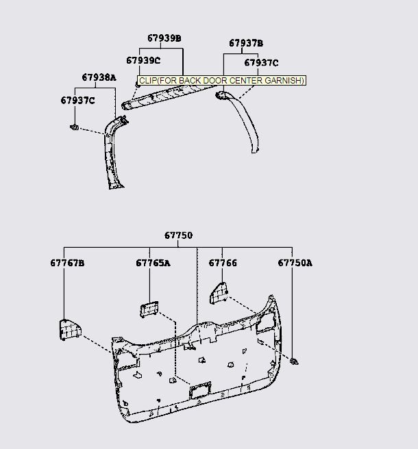 Táp bi cửa cốp hậu 677500K090C0