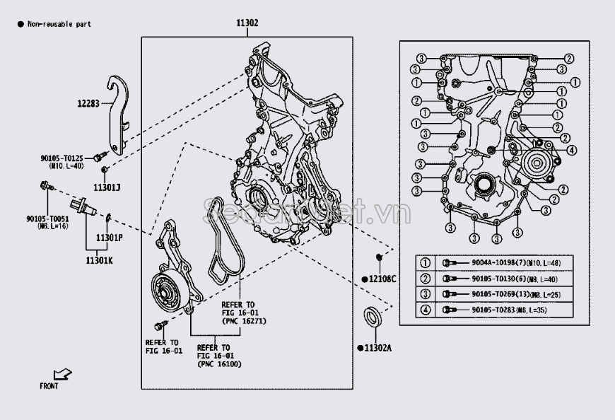 Bơm nước động cơ 11310BZ130