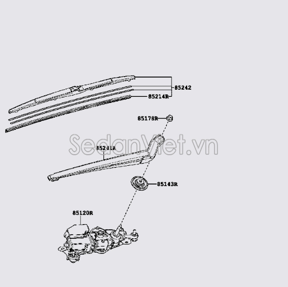 Lưỡi gạt mưa sau 8524248070