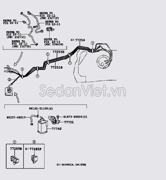 Ống dẫn xăng lên dàn bép phun 7725126B20