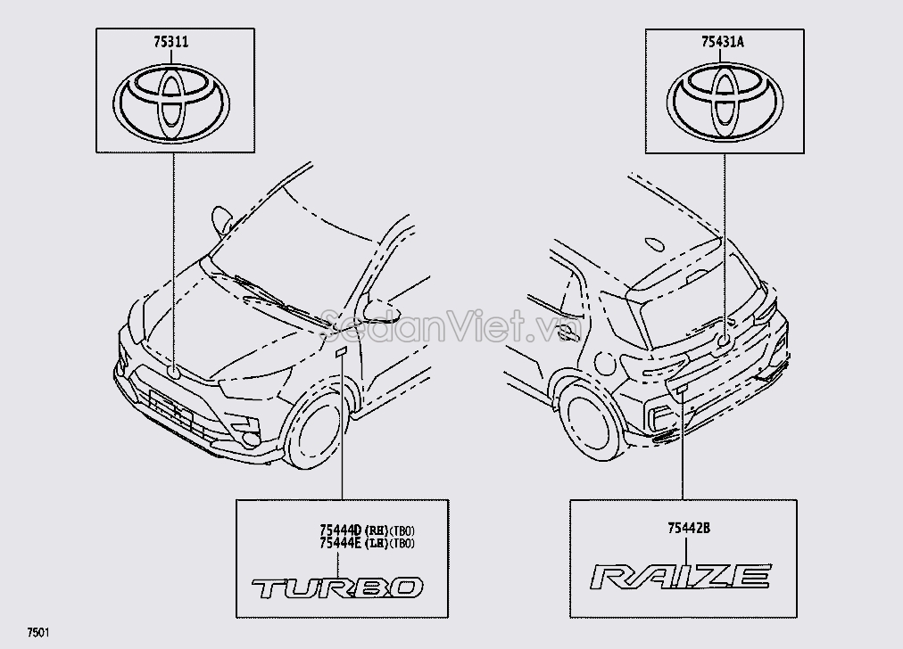 Logo TURBO 75443BZ380