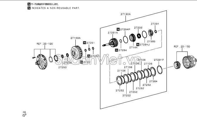 Trục đầu ra hộp số tự động Mitsubishi Triton 2024-2025