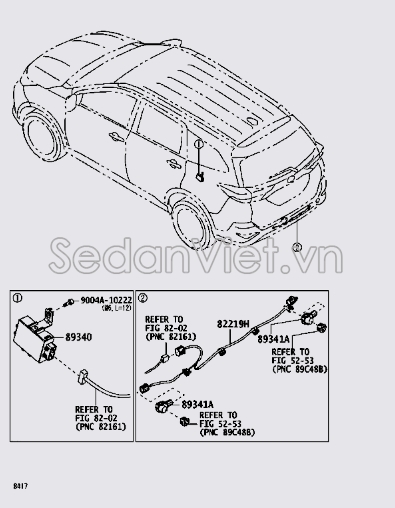 Hộp điều khiển đỗ xe 89340BZ240