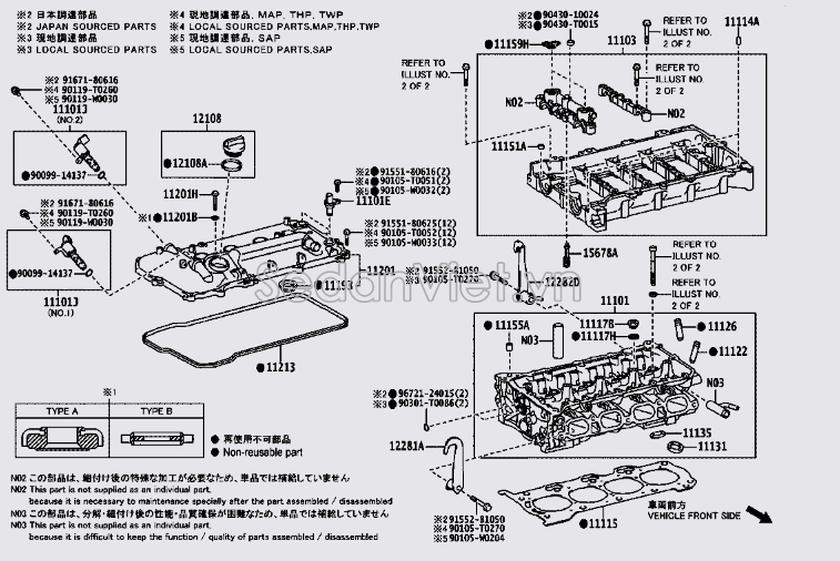 Giá đỡ trục cam 111030T060