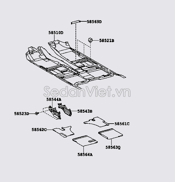 Ốp che cốp hậu 5851006270E1