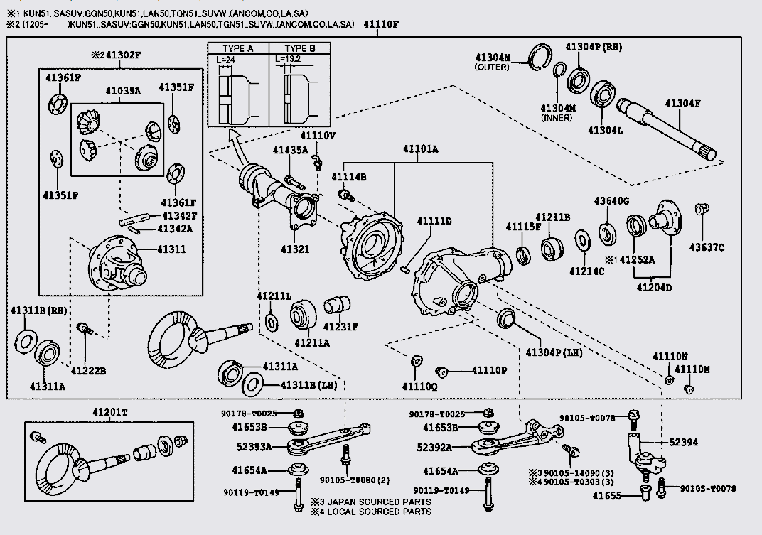 Phớt đầu của dứa 90311T0013