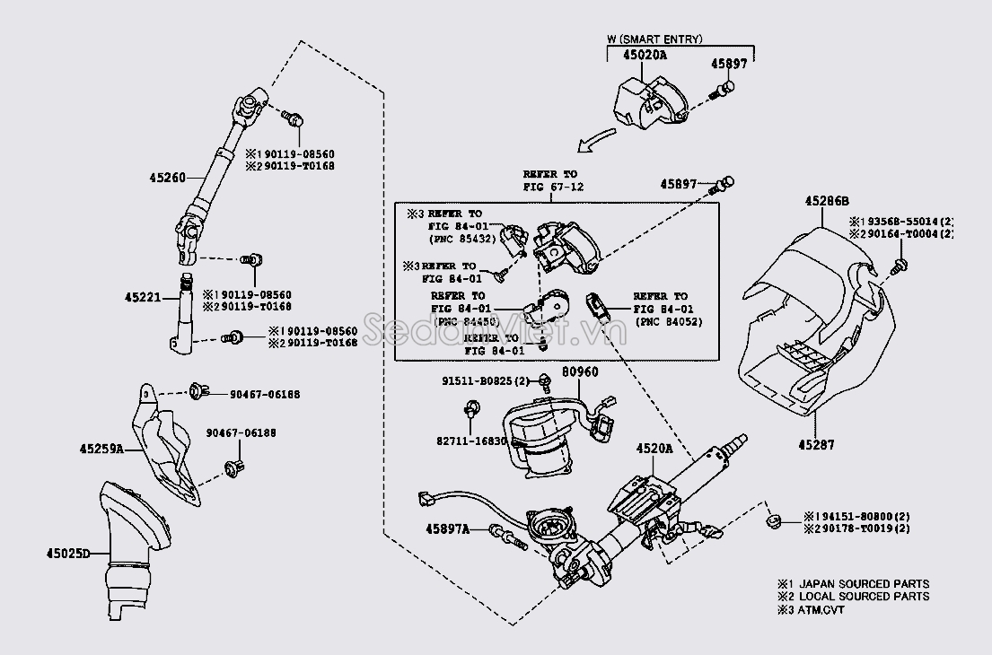 Cao su chụp bụi khớp các đăng lái 4502502211