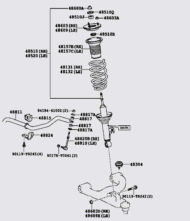 Lò xo giảm xóc 481310KE10