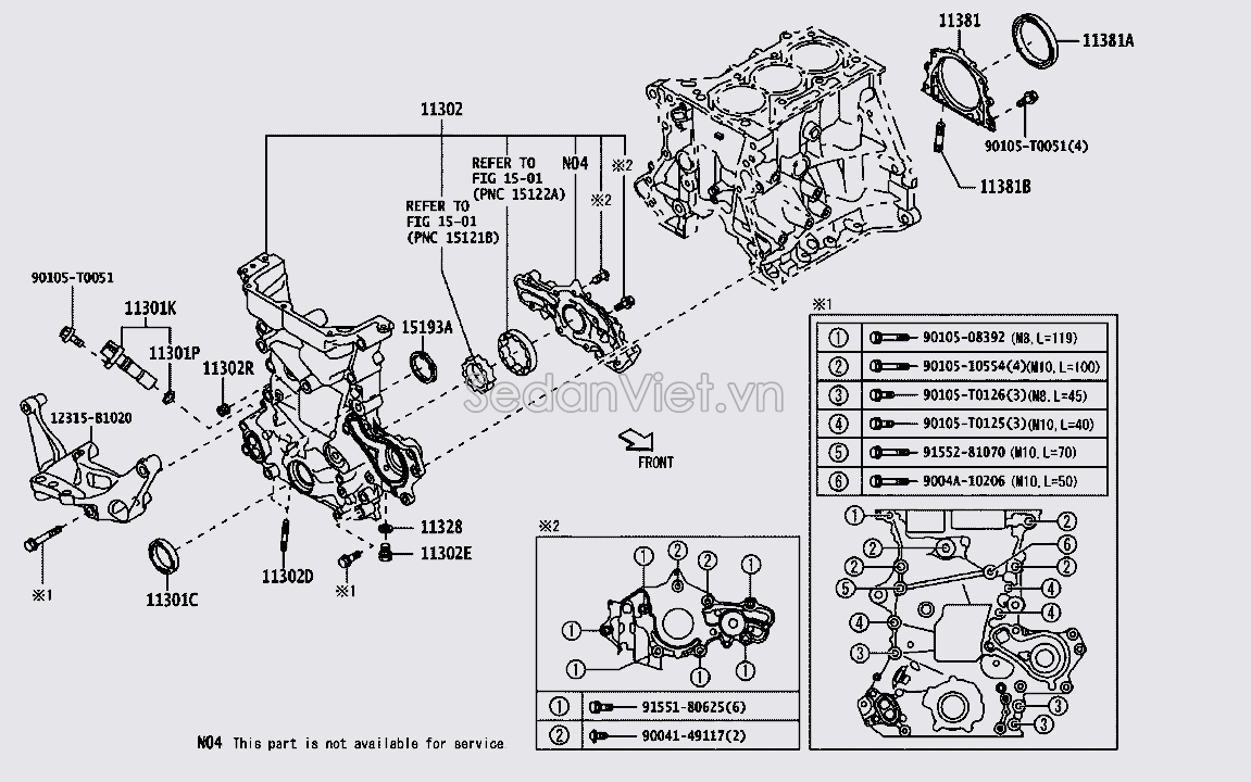 Bơm nước động cơ 11310B1110