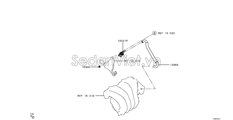 Van khí thải MR507781