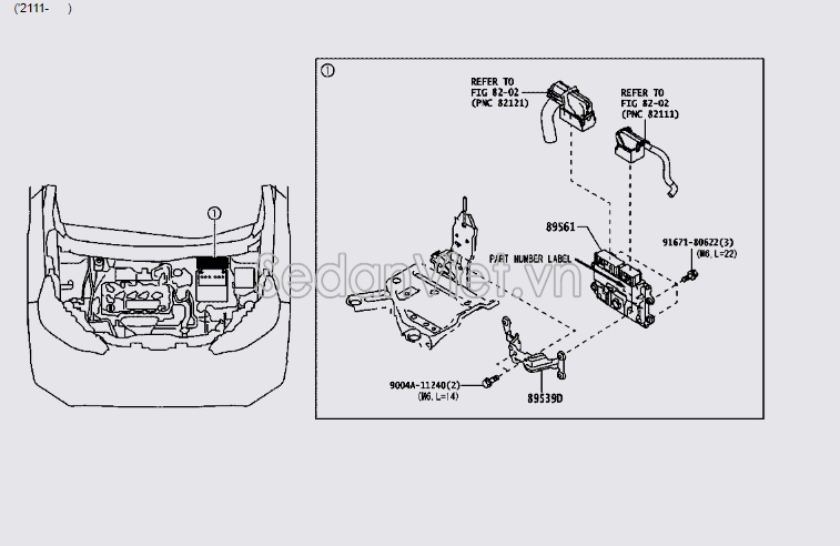 Hộp điều khiển ECU 89560BXA61