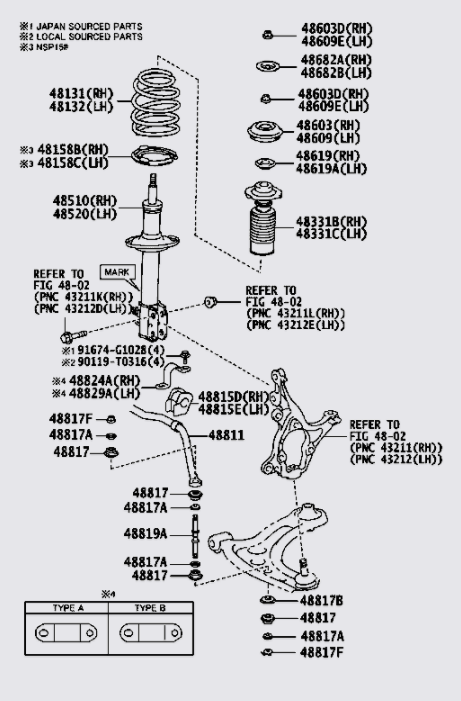 Lò xo giảm xóc trước 481310D820