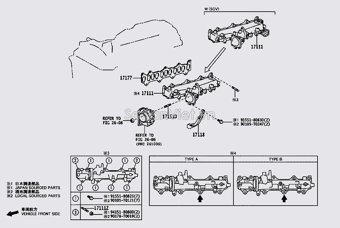 Gioăng cổ hút 171770E010