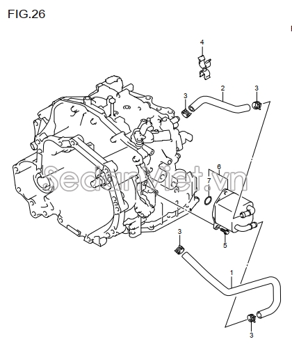 Két sinh hàn nhớt động cơ 2492168PJ0000