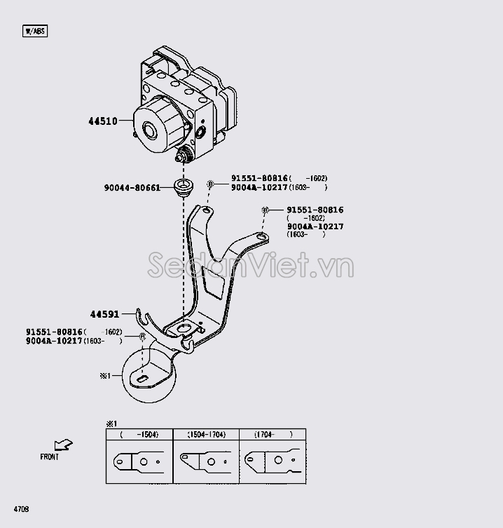 Cảm biến ABS 44050B6040