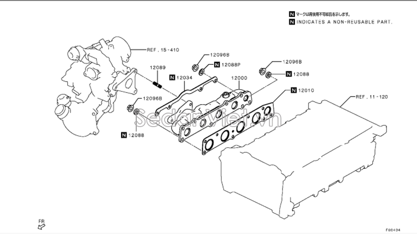 Gioăng cổ xả 1555B079