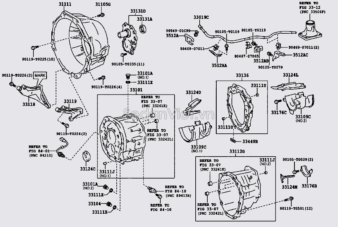 Nắp đuôi hộp số sàn 331020K050