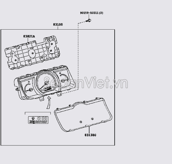 Đồng hồ công tơ mét 8380026A61