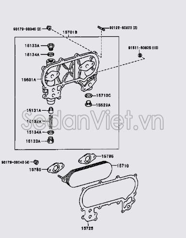 Giá bắt sinh hàn nhớt động cơ 1570166010