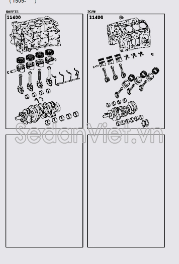 Lốc máy liền trục cơ và piston 1140036160