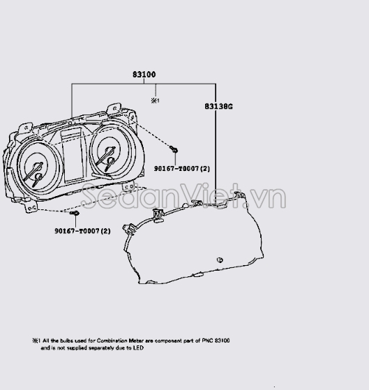 Đồng hồ công tơ mét 83800FC820