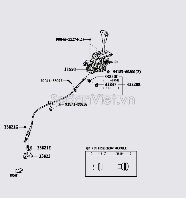 Dây đi số 33820BZ301