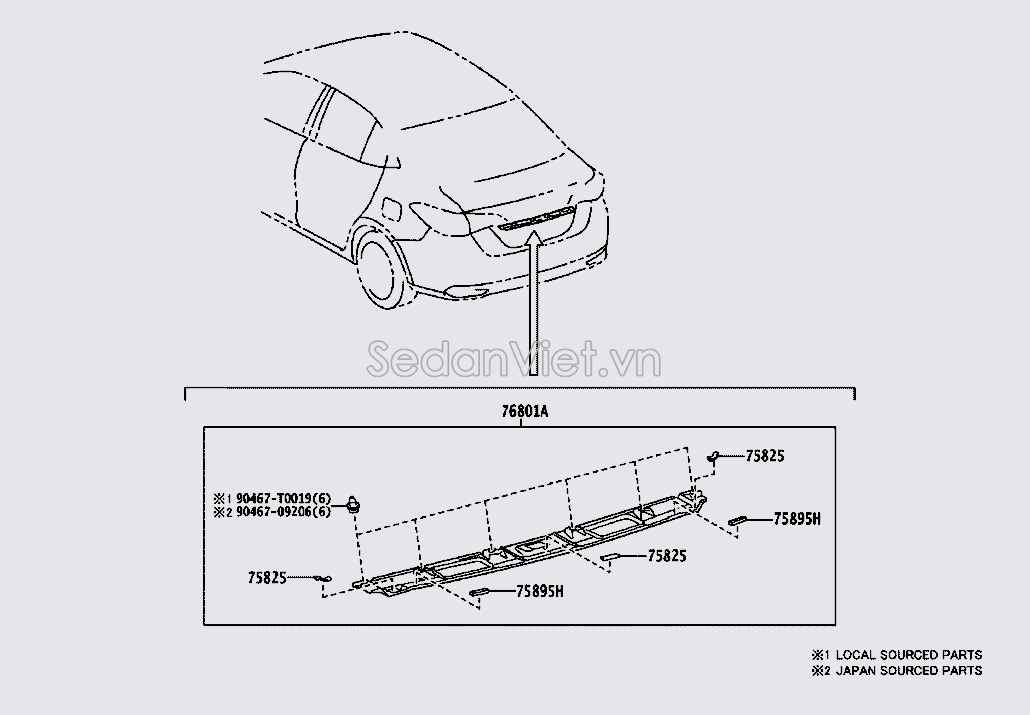 Nẹp mạ cốp hậu 768010D870