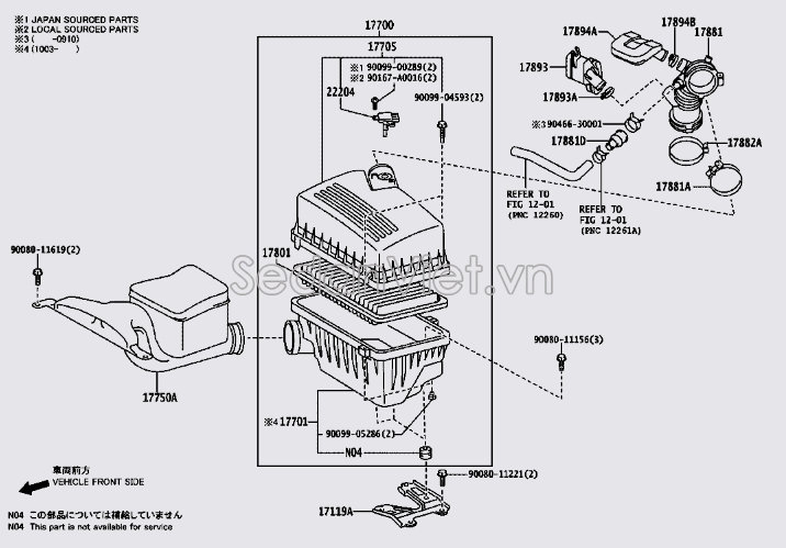 Lọc gió động cơ 1780128030