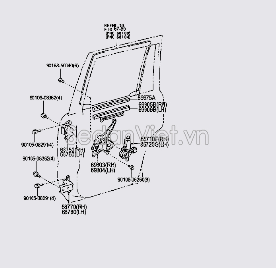 Mô tơ lên xuống kính cánh cửa 8572058010