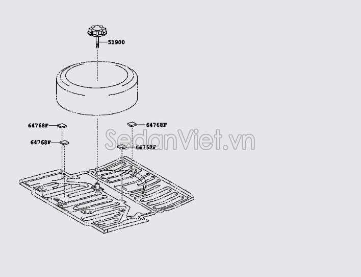 Khóa lốp dự phòng 5193120050