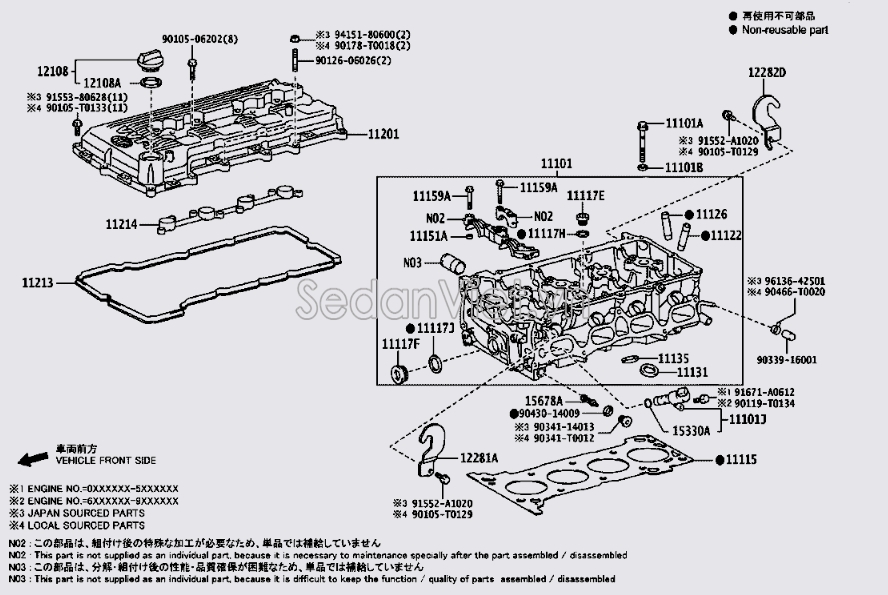 Gioăng nắp dàn cò  112130C010