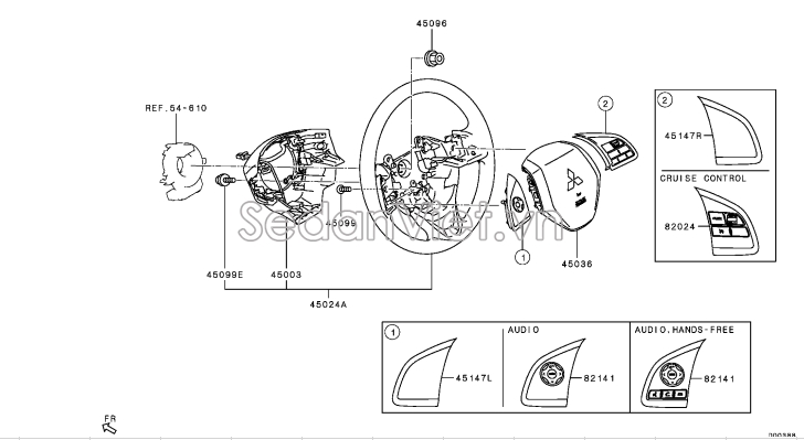 Công tắc chuyển số Mitsubishi Xpander 2022-2024