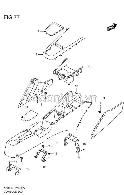 Vỏ yên ngựa 7584152R505PK