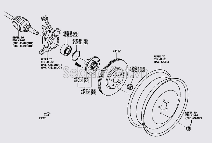 Đĩa phanh trước 43512BZ420