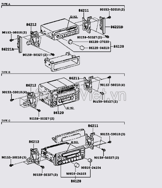 Giá bắt đài radio 8621126100