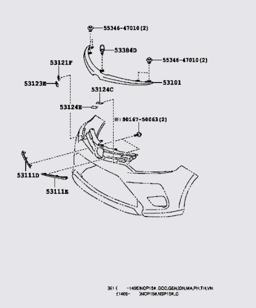 Nẹp mạ ca lăng 531010D902