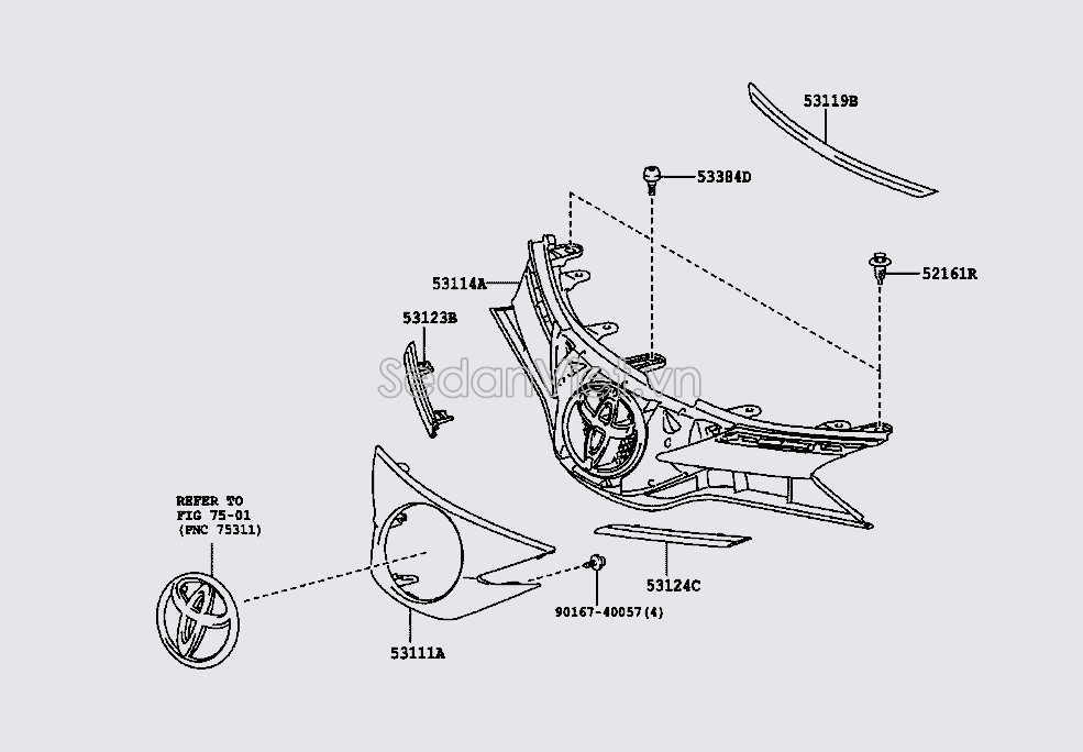 Nẹp mạ ca lăng 531230D050