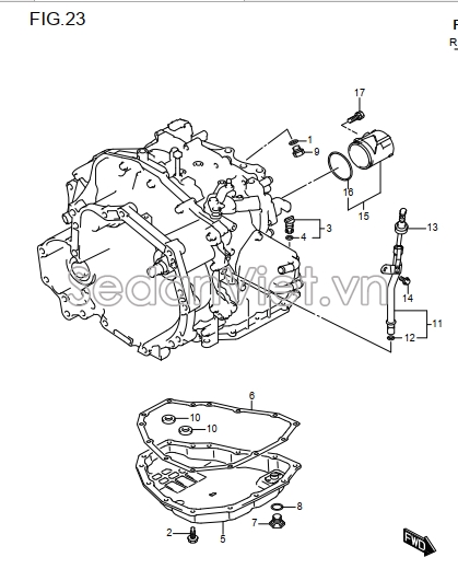 Đáy Các te hộp số 2476184MR0000