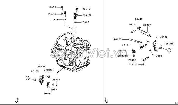 Công tắc chuyển số Mitsubishi Xpander 2018-2020