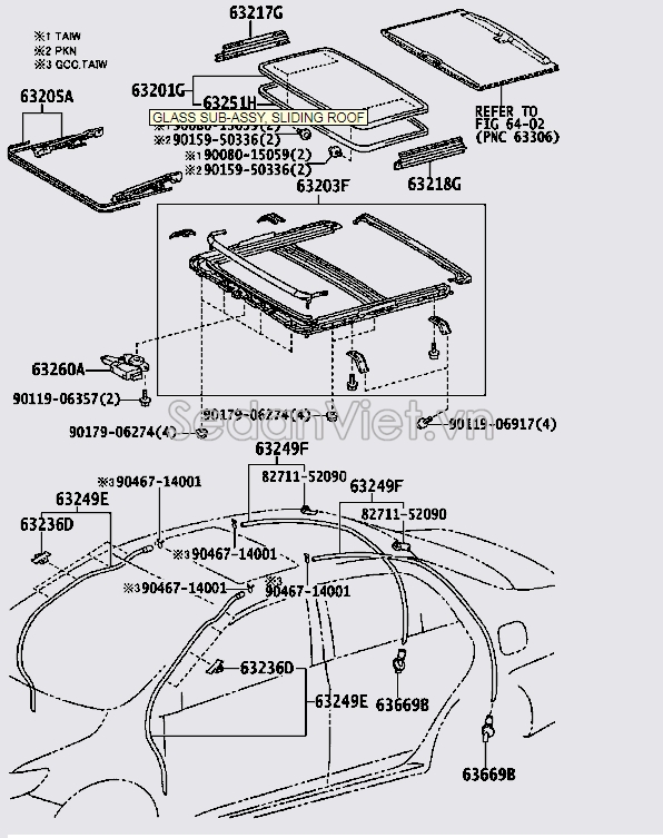 Khung cửa sổ trời 6320302050