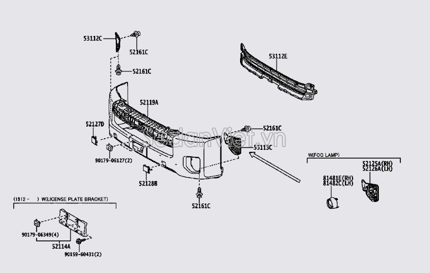 Lưới cản trước 5311226080