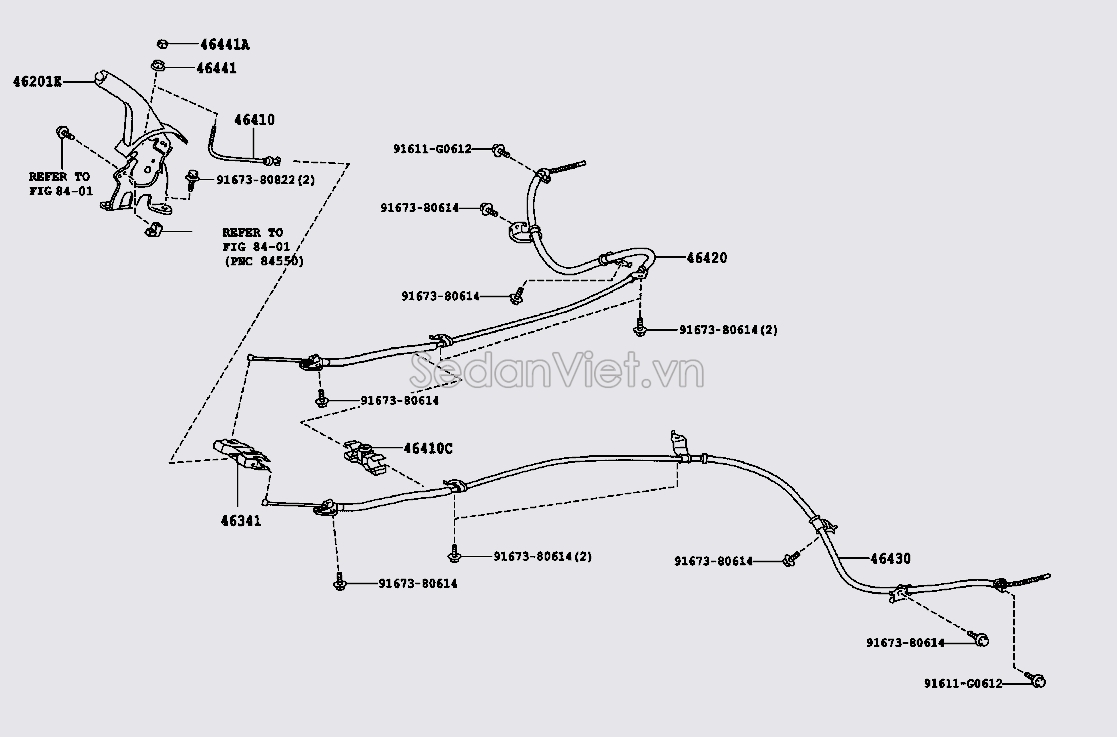 Cần giật phanh tay 4620142090B0