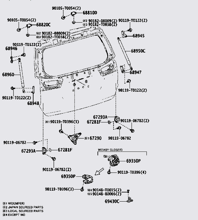 Ti chống cốp hậu 689600K270