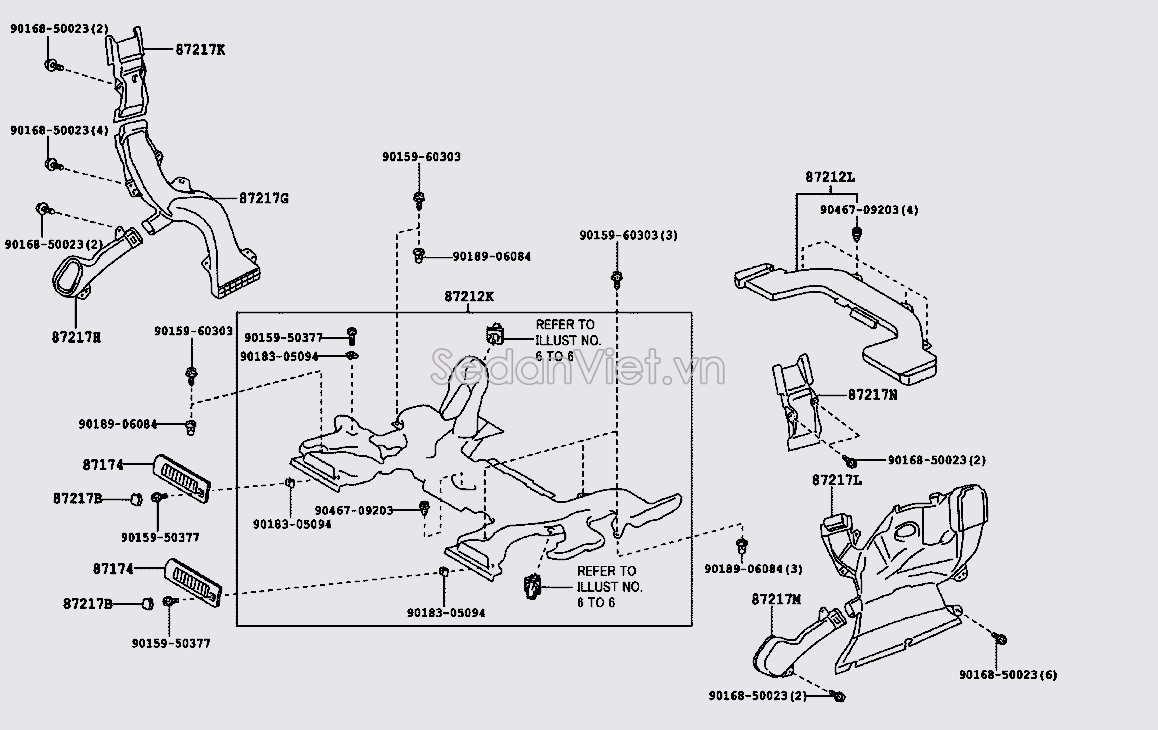 Ống chia gió điều hòa số 4 8722060040