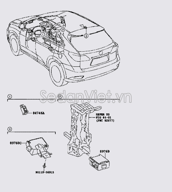 Hộp điều khiển áp suất lốp Lexus RX450H 2010-2013