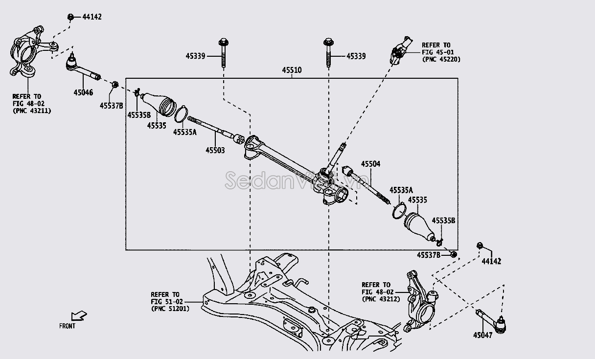 Chụp bụi thước lái 45535BZ190