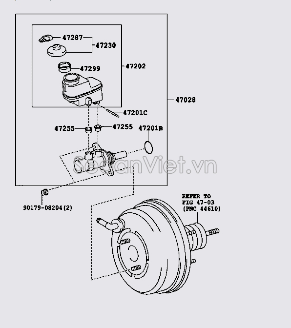 Bình dầu phanh 4722042100