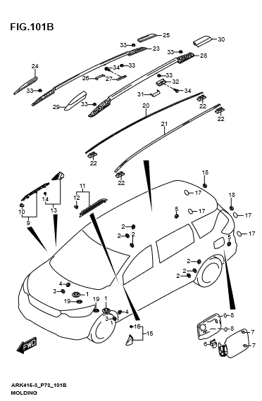 Ốp ba ga giữa 78218M72S005PK