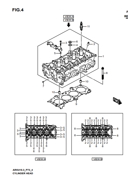 Ốc mặt máy 1111769J00000