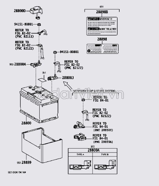 Nắp đậy đầu cực ắc quy 9098206059